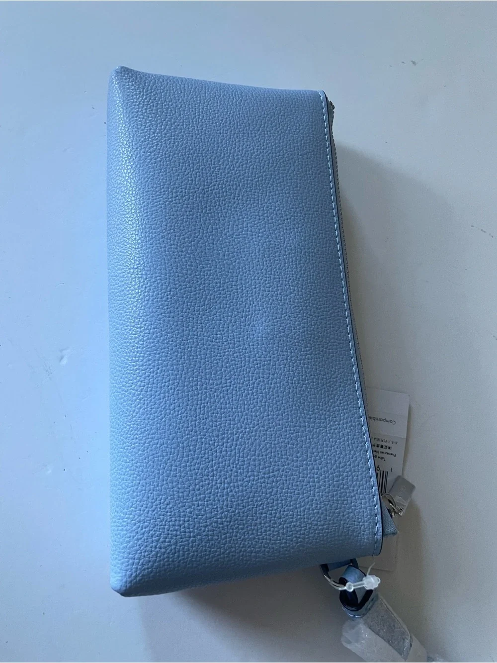 kate spade powder blue pebble leather wristlet
